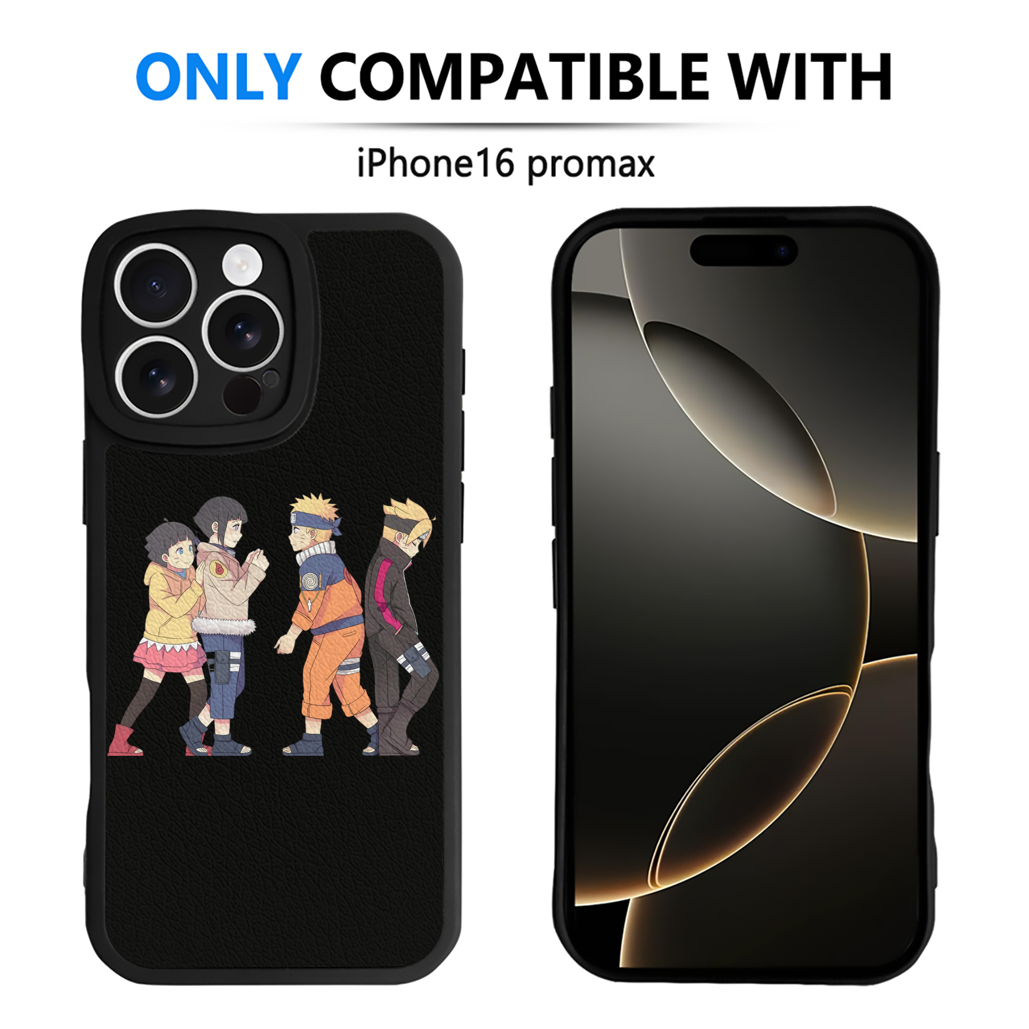 （画像用） NARUTO -ナルト- うずまき ナルト Uzumaki Naruto 【iPhone 16シリーズ対応】シリコンスマホケース（レザー調） 材質：シリコン